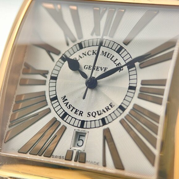 Franck Muller 18k Rose Gold Square Silver Dial 36mm Automatic Men's Watch 6000H - Picture 2 of 8